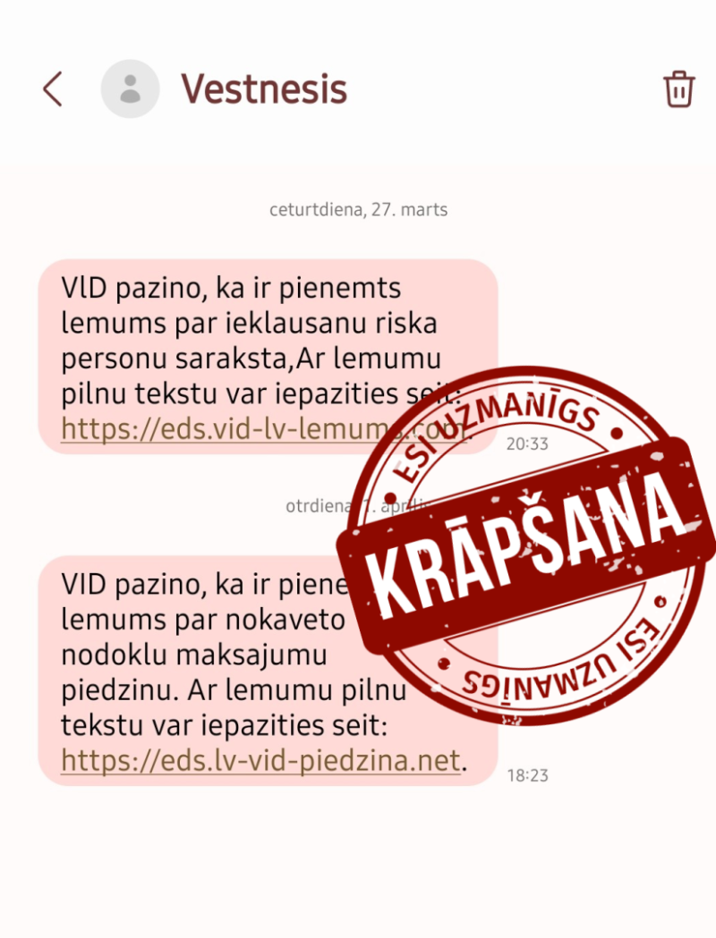 Informatīvs attēls: Krāpšana