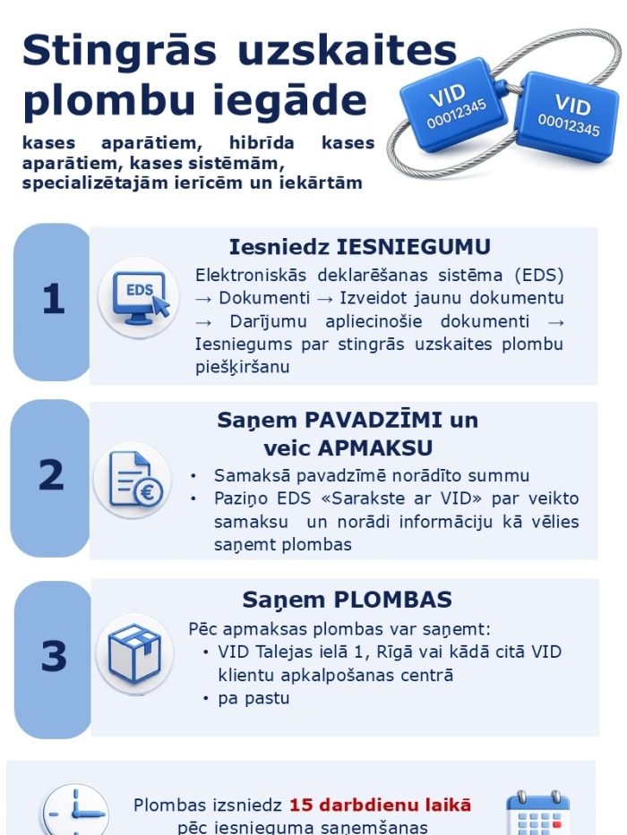 Stingrās uzskaites  plombu iegāde