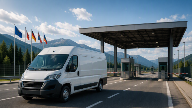 Mikroautobuss šķērsojis valsts robežu