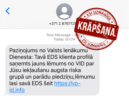 Informatīvs attēls: krāpšana