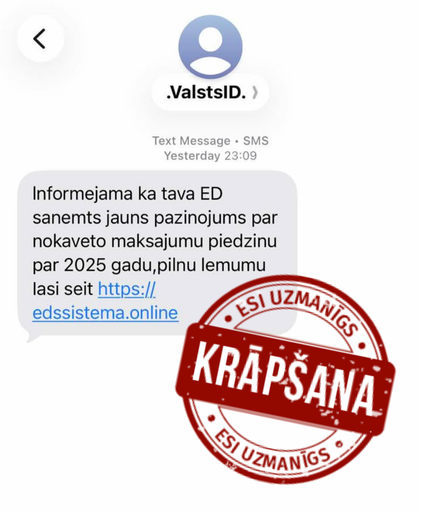 Informatīvs attēls: krāpšana