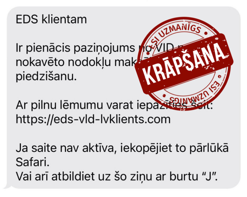 Informatīvs attēls: krāpšana