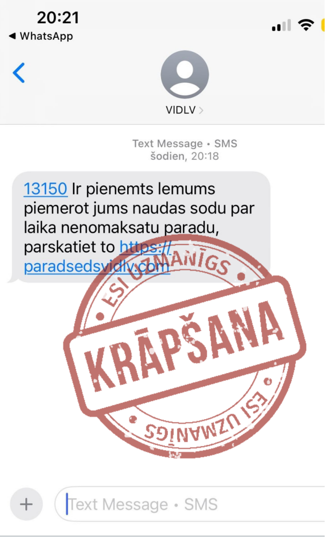 Informatīvs attēls: krāpšana