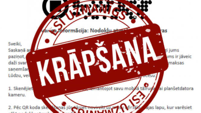 Informatīvs attēls: krāpšana
