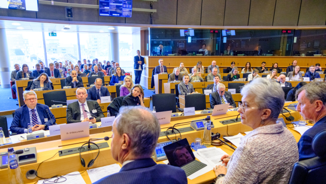 Eiropas Tautas partijas grupas (ETP grupa)  sēde  Briselē Foto:M.Lahousse