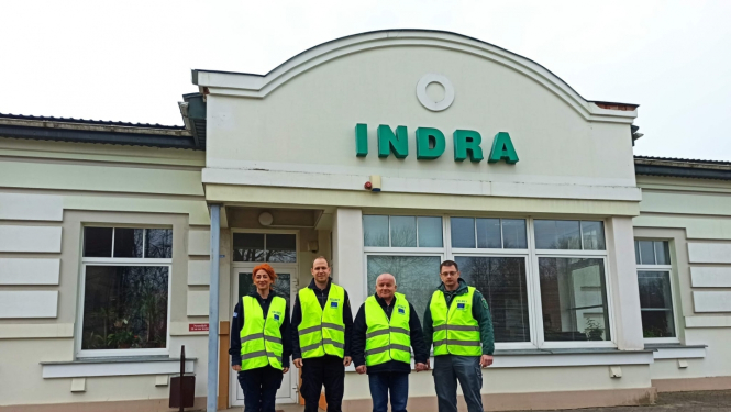 CELBET 3 starptautiskās misijas dalībnieki no Lietuvas, Grieķijas un Ungārijas un VID Muitas pārvaldes pārstāvis Indras MKP 