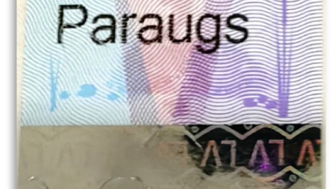 Jaunā dizaina akcīzes nodokļa markas paraugs 