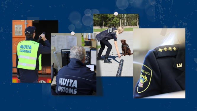 Muitas darbinieku bilžu kolāža