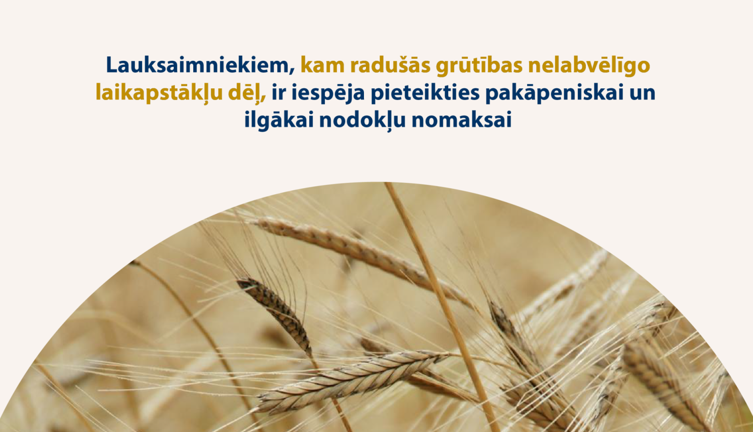 Attēls ar graudiem un teksts