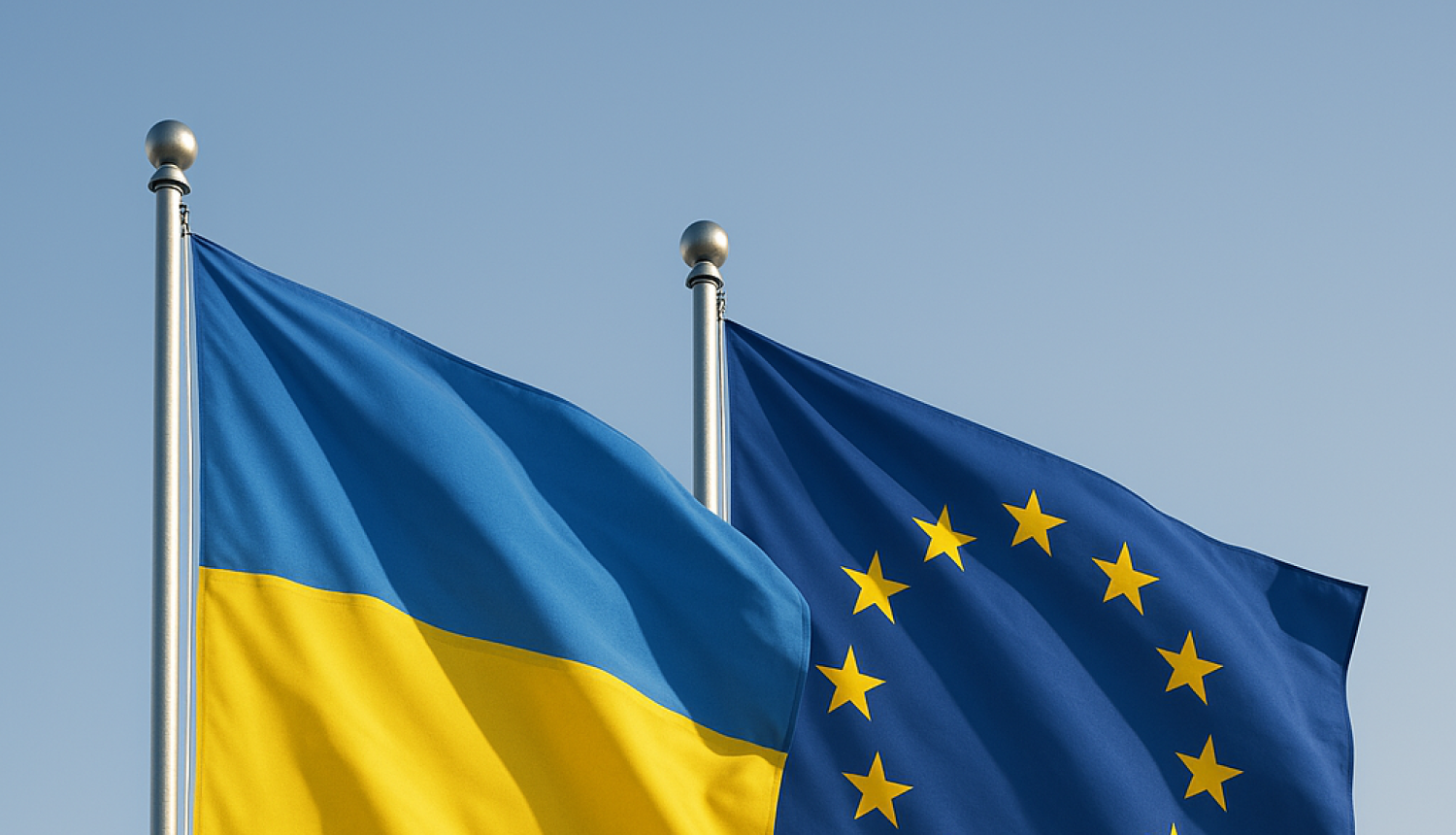 Ukrainas un ES karogs