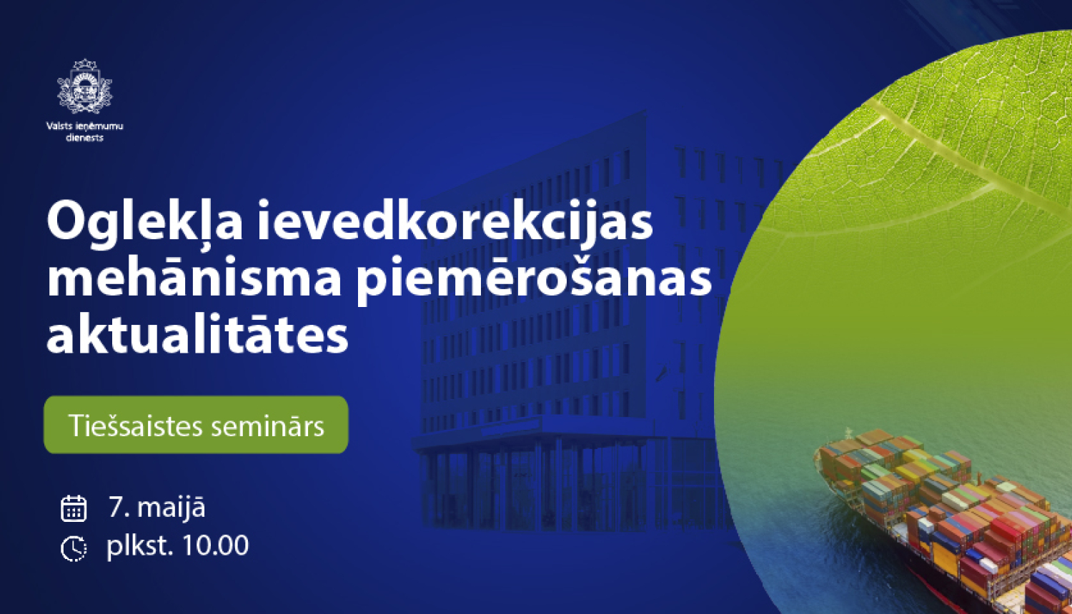 Informatīvs attēls par semināru