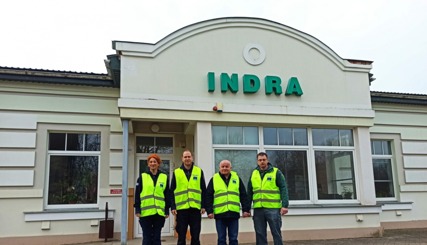 CELBET 3 starptautiskās misijas dalībnieki no Lietuvas, Grieķijas un Ungārijas un VID Muitas pārvaldes pārstāvis Indras MKP 