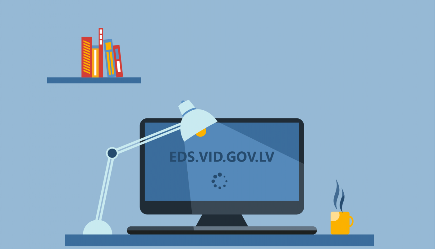 Vizuāls attēls ar datora galda attēlojumu