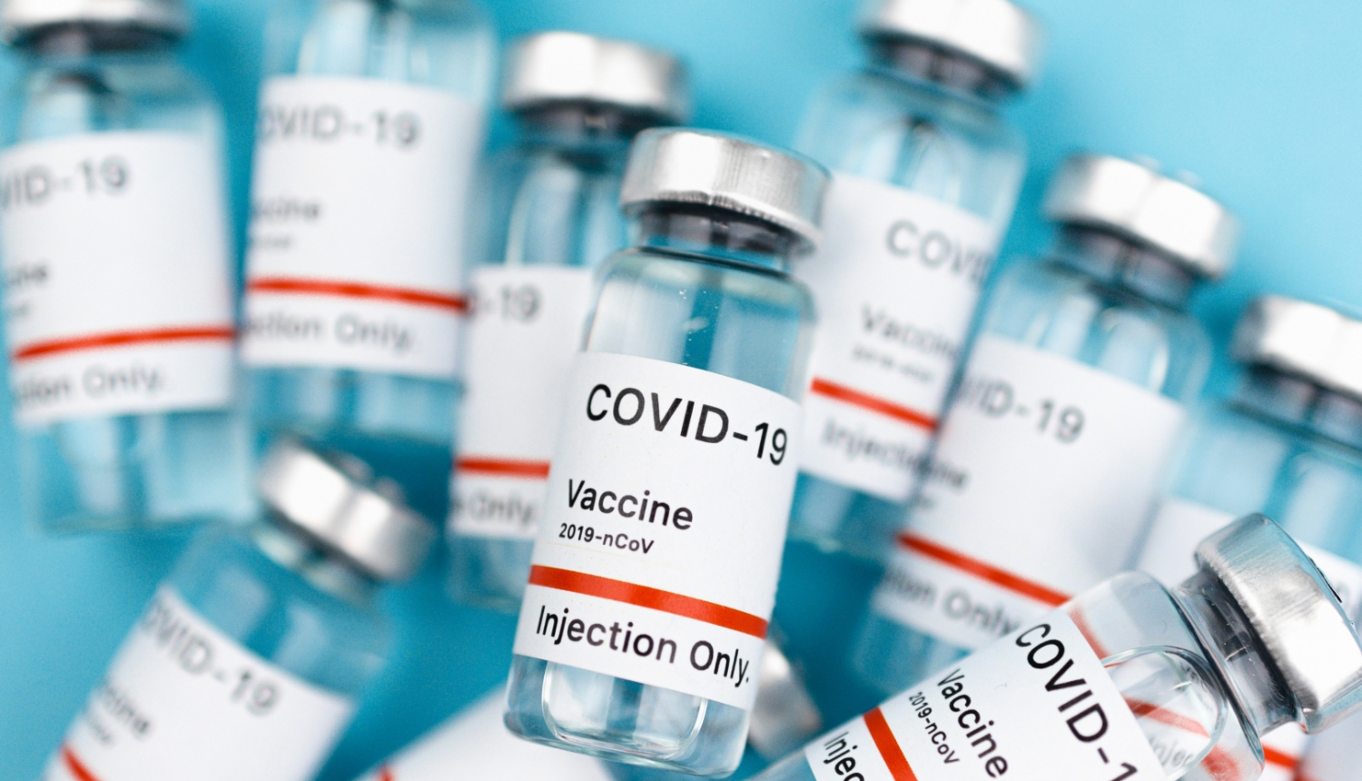 Covid-19 vakcīnas pudelītes