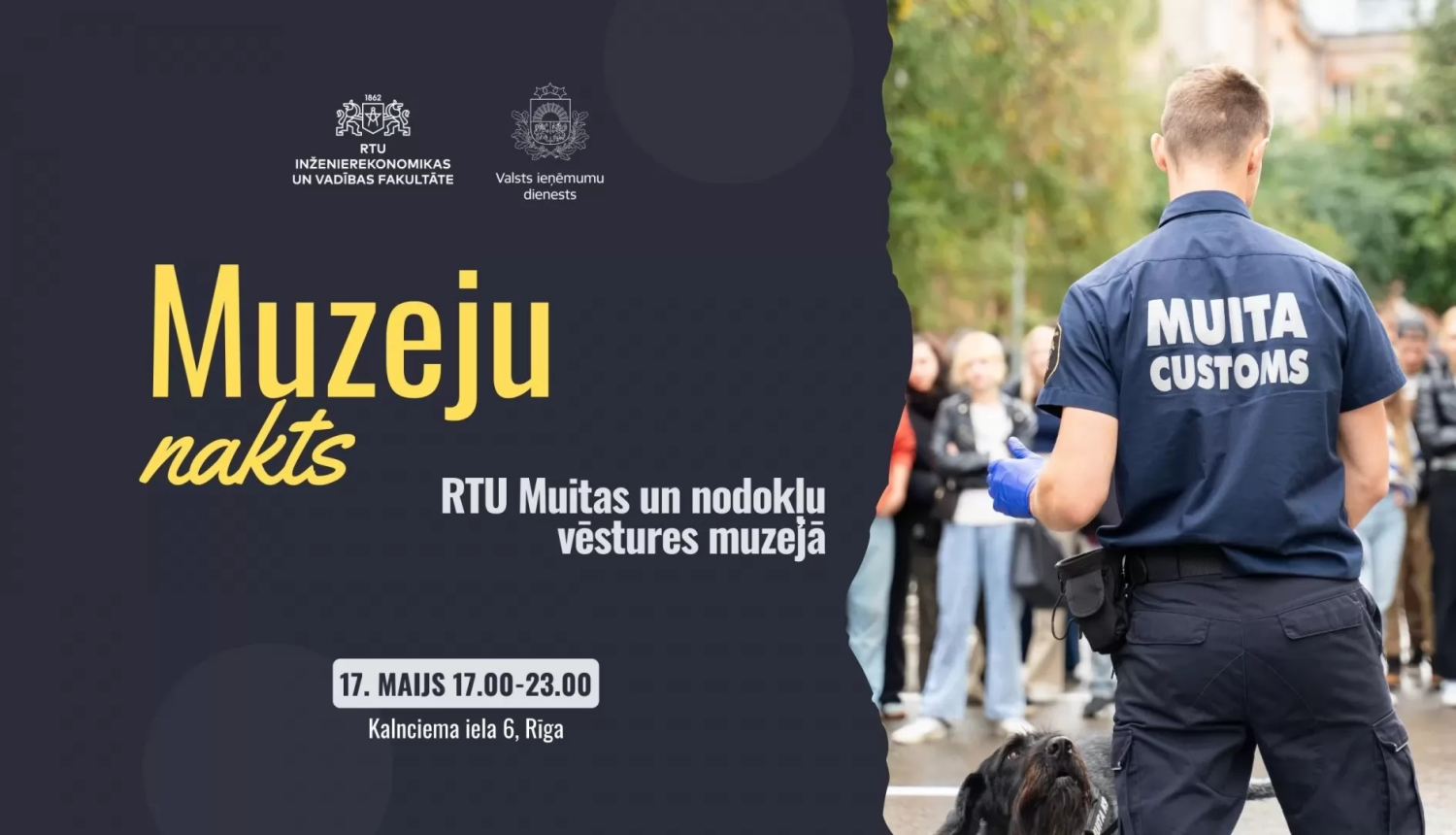 Informatīvs attēls par muzeju nakti