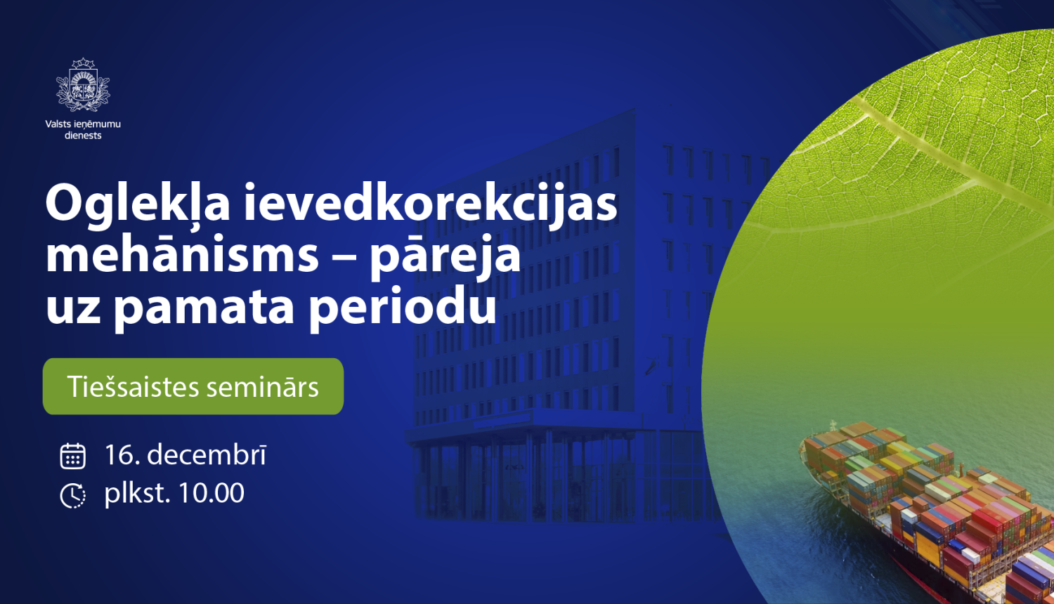 Informatīvs attēls par semināru