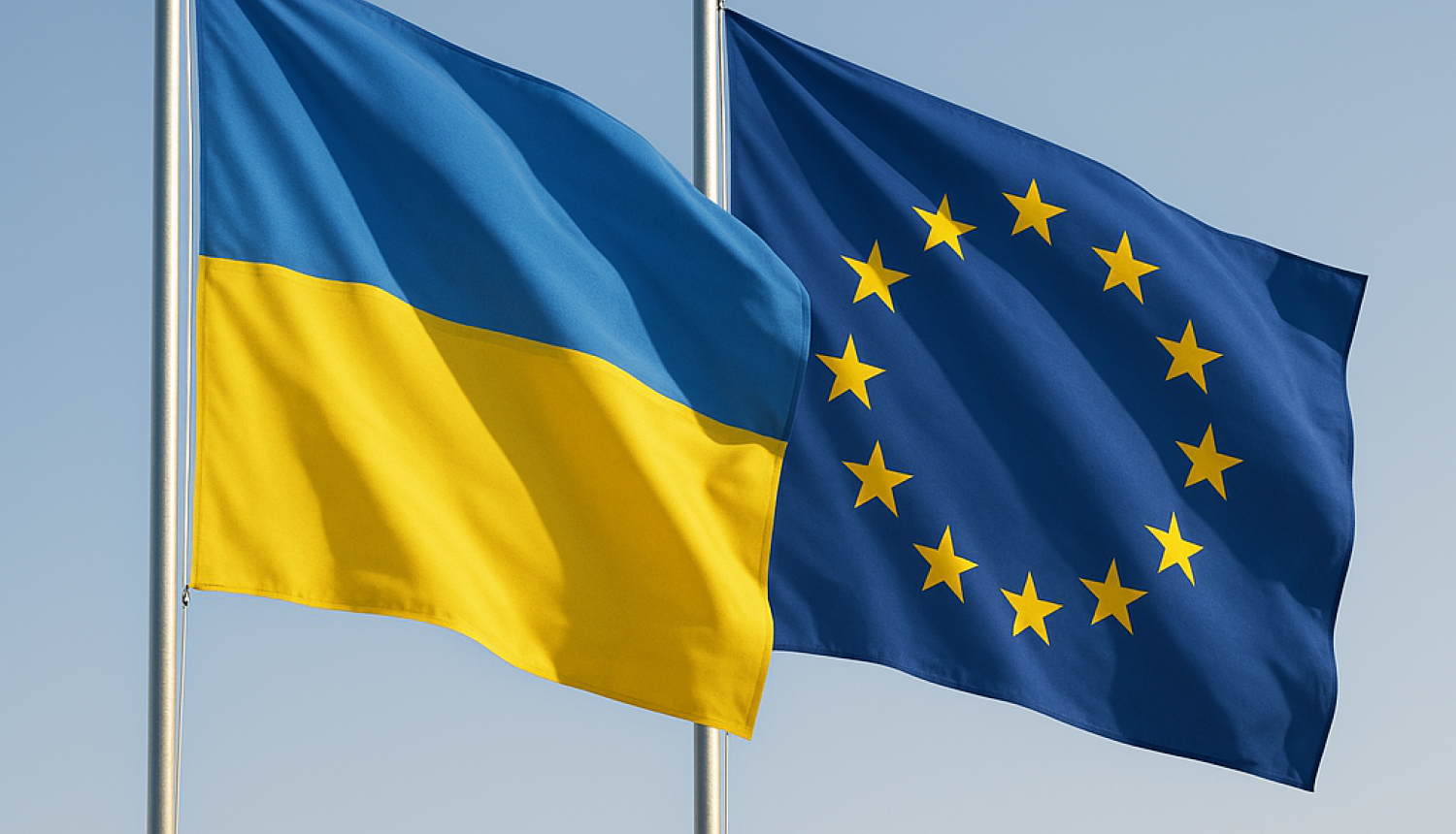 Ukrainas un ES karogs