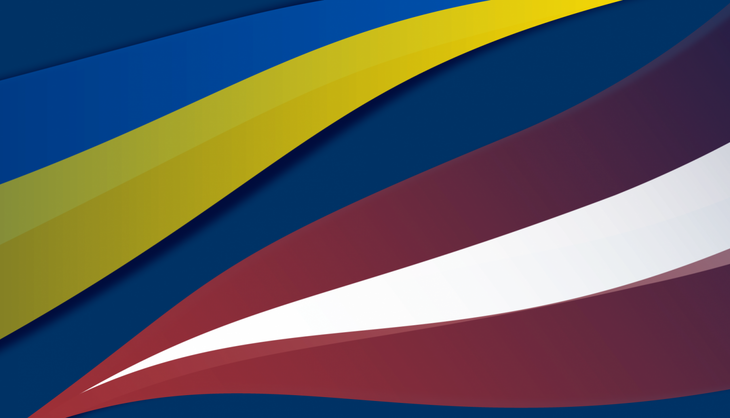 Grafiski Latvijas un Ukrainas karogi